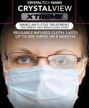 Load image into Gallery viewer, CrystalView Xtreme - Anti-Fog Wipe Treatment When Wearing Glasses & Visors With Masks
