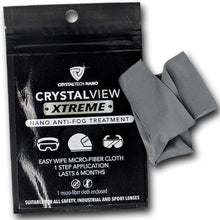Load image into Gallery viewer, CrystalView Xtreme - Anti-Fog Wipe Treatment When Wearing Glasses &amp; Visors With Masks
