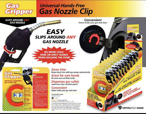 “Gas Gripper”  gas pump nozzle holder
