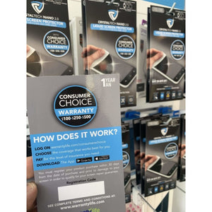 CrystalTech Nano Liquid Screen Protector With Consumer's Choice Warranty ($100-$150-$250) - For Phones, Tablets & Smart Watches